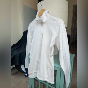 Patagonia R1 Regulator Polartec Waffle Grid 1/4 Zip Pullover-Women Sz M-White